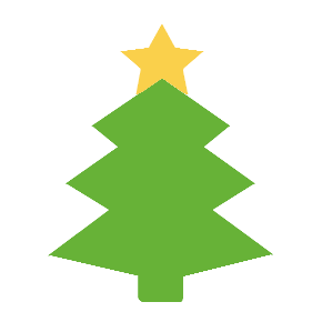 Christmas Tree as drawn by Microsoft in Windows 8.1