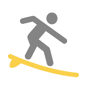Person Surfing, the previous design