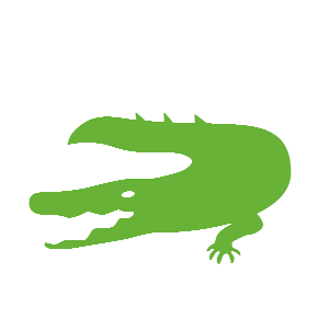 Crocodile as drawn by Microsoft in Windows 8.1