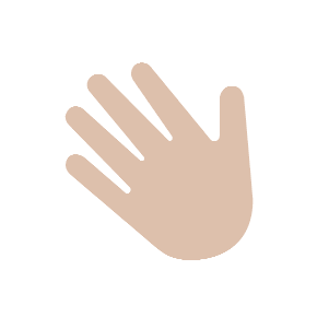 Waving Hand as drawn by Microsoft in Windows 8.1