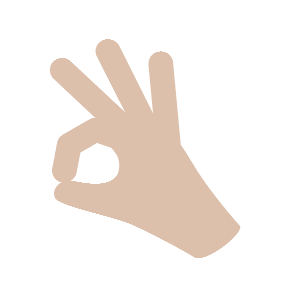OK Hand as drawn by Microsoft in Windows 8.1