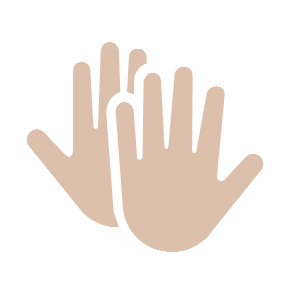 Clapping Hands as drawn by Microsoft in Windows 8.1