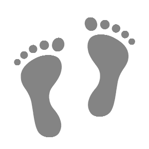 Footprints as drawn by Microsoft in Windows 8.1