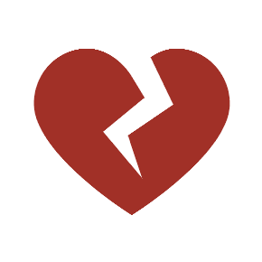 Broken Heart as drawn by Microsoft in Windows 8.1