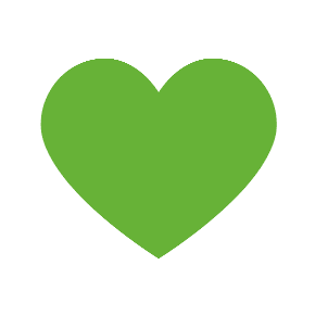 Green Heart as drawn by Microsoft in Windows 8.1