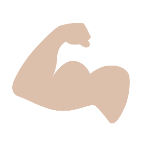 Flexed Biceps as drawn by Microsoft in Windows 8.1
