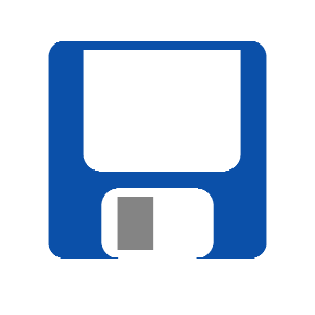 Floppy Disk as drawn by Microsoft in Windows 8.1