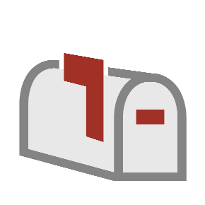 Closed Mailbox with Raised Flag, the previous design