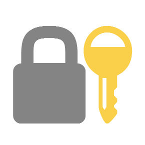 Locked with Key as drawn by Microsoft in Windows 8.1
