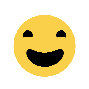 Grinning Face with Big Eyes, the previous design