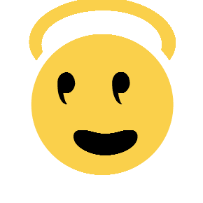 Smiling Face with Halo, the previous design