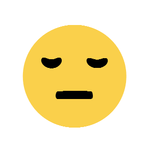 Pensive Face as drawn by Microsoft in Windows 8.1