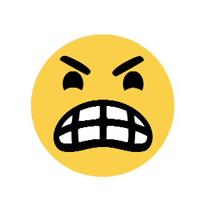 Angry Face as drawn by Microsoft in Windows 8.1