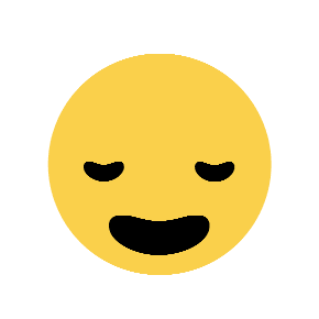 Sleepy Face as drawn by Microsoft in Windows 8.1