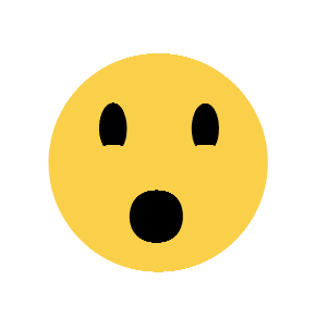 Face with Open Mouth as drawn by Microsoft in Windows 8.1