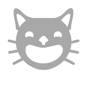 Grinning Cat, the previous design