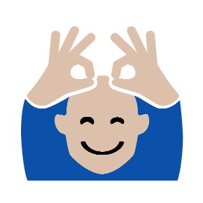 Person Gesturing OK, the previous design