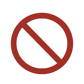 Prohibited as drawn by Microsoft in Windows 8.1