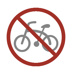 No Bicycles as drawn by Microsoft in Windows 8.1
