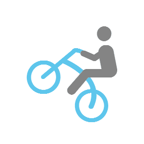 Person Mountain Biking as drawn by Microsoft in Windows 8.1