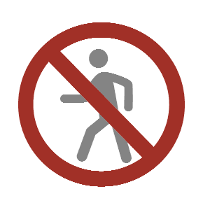 No Pedestrians, the previous design