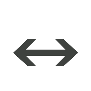 Left-Right Arrow as drawn by Microsoft in Windows 8.1