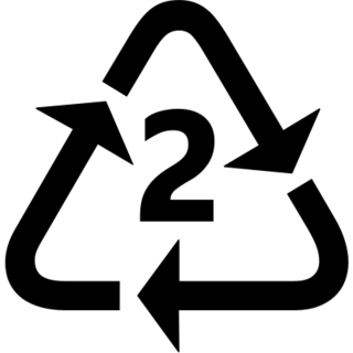 Recycling Symbol for Type-2 Plastics, the previous design