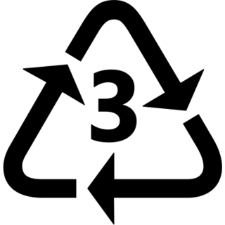 Recycling Symbol for Type-3 Plastics, the previous design