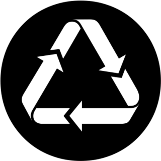 Recycled Paper Symbol, the previous design