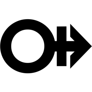 Horizontal Male with Stroke Sign, the previous design