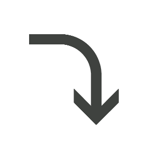 Right Arrow Curving Down, the previous design