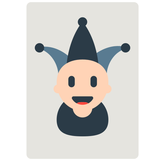 Joker as drawn by Mozilla in Firefox OS 2.5