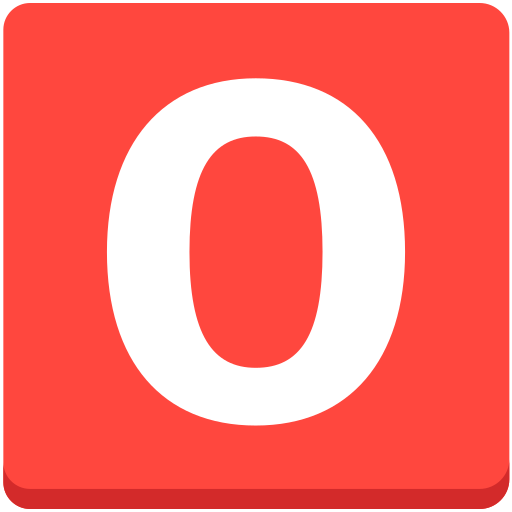 O button (blood type) as rendered by Mozilla