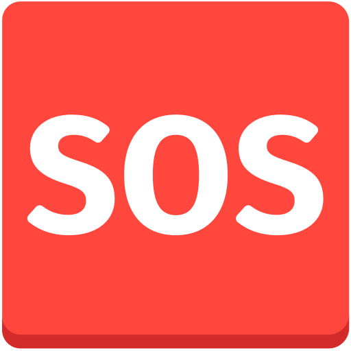 SOS Button as drawn by Mozilla in Firefox OS 2.5