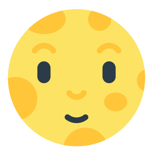 full moon face as rendered by Mozilla