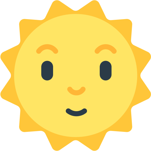 sun with face as rendered by Mozilla