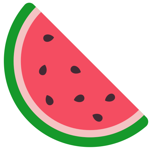 Watermelon as drawn by Mozilla in Firefox OS 2.5