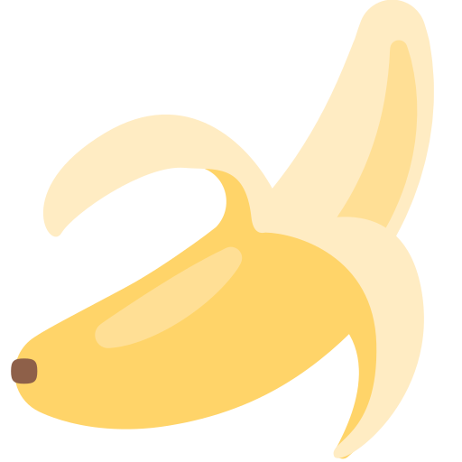 Banana as drawn by Mozilla in Firefox OS 2.5