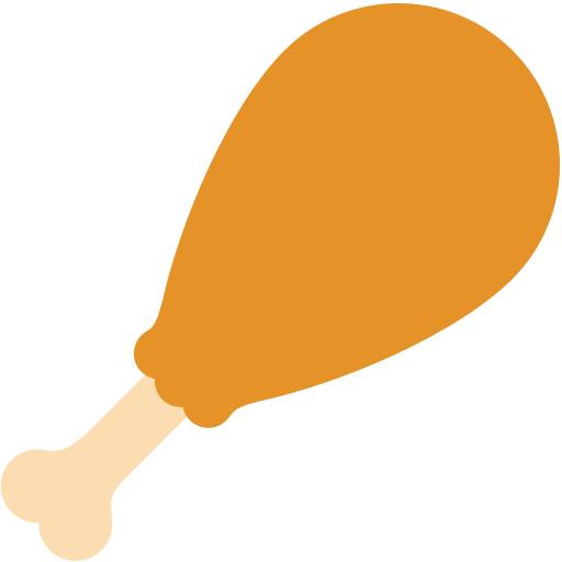 Poultry Leg as drawn by Mozilla in Firefox OS 2.5
