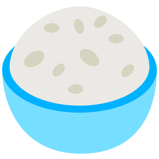 cooked rice as rendered by Mozilla