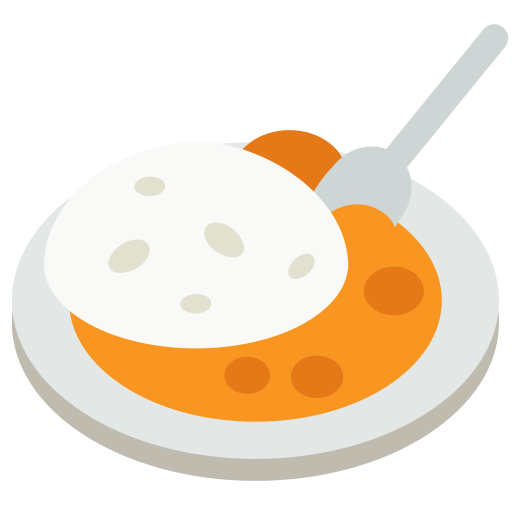 Curry Rice as drawn by Mozilla in Firefox OS 2.5