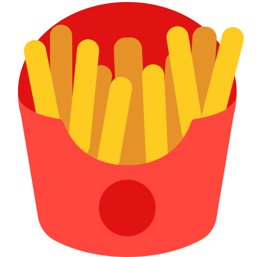 french fries as rendered by Mozilla