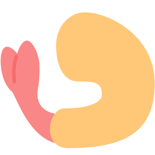 fried shrimp as rendered by Mozilla