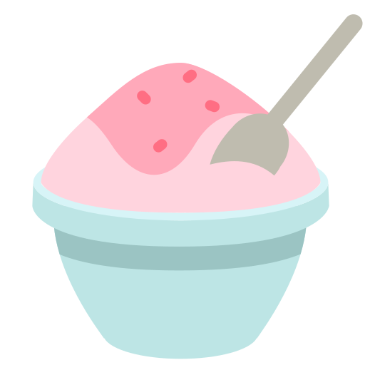 shaved ice as rendered by Mozilla