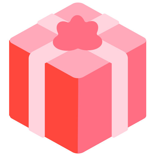 Wrapped Gift as drawn by Mozilla in Firefox OS 2.5