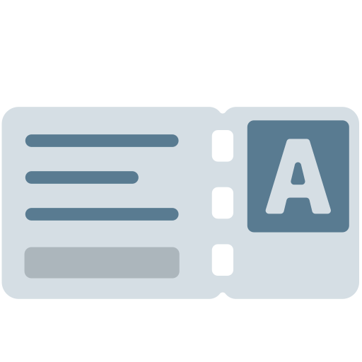 Ticket as drawn by Mozilla in Firefox OS 2.5