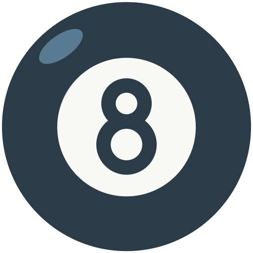 Pool 8 Ball as drawn by Mozilla in Firefox OS 2.5