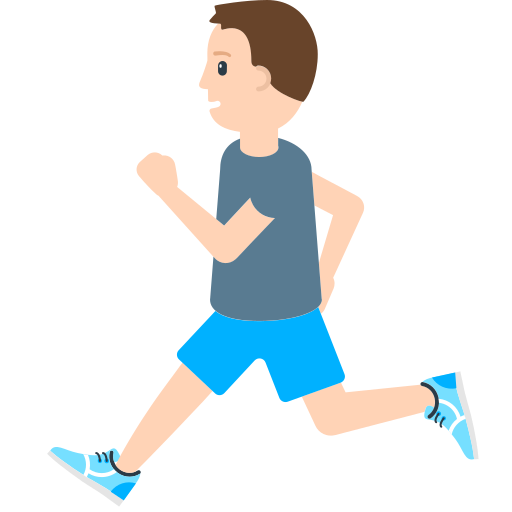 Person Running as drawn by Mozilla in Firefox OS 2.5