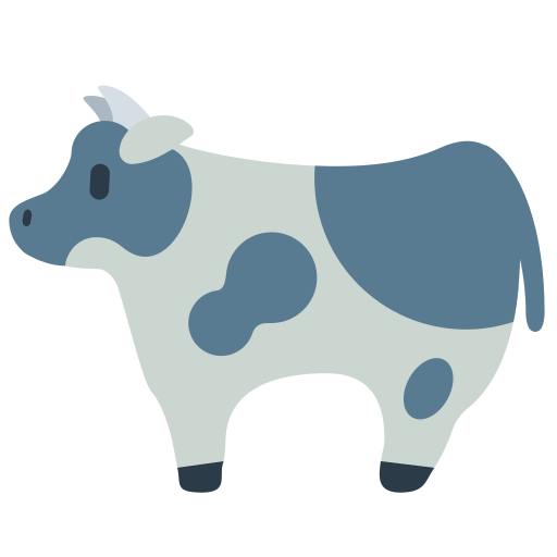 Cow as drawn by Mozilla in Firefox OS 2.5