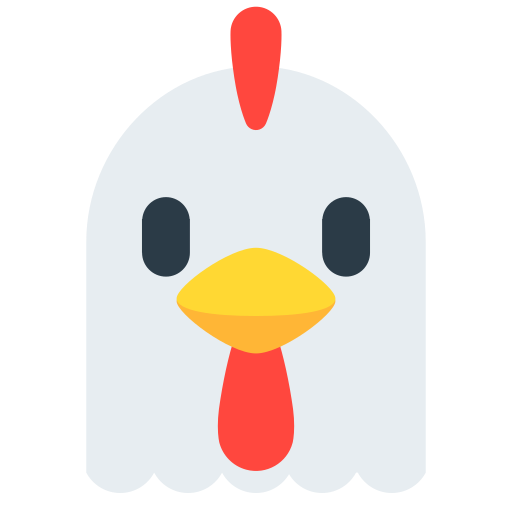 Chicken as drawn by Mozilla in Firefox OS 2.5